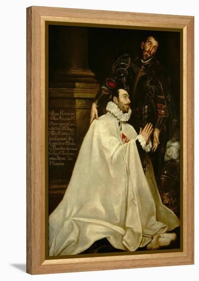 Juliano Romero and His Patron Saint-El Greco-Framed Premier Image Canvas