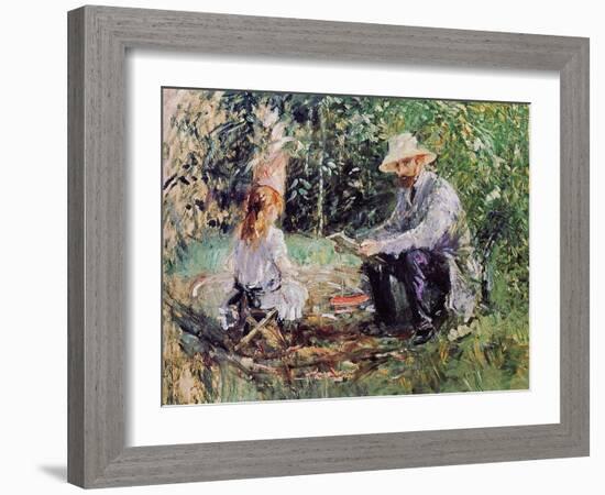 Julie and Eugene Manet, 1883-Morisot-Framed Giclee Print