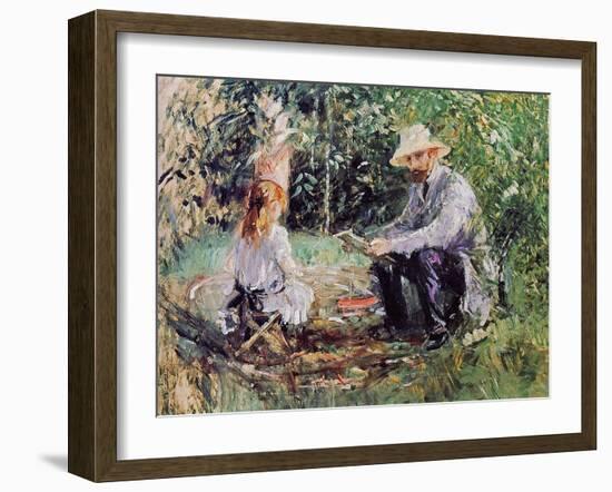 Julie and Eugene Manet, 1883-Morisot-Framed Giclee Print