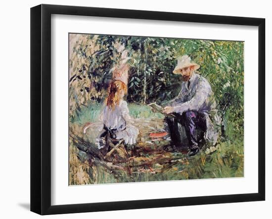 Julie and Eugene Manet, 1883-Morisot-Framed Giclee Print