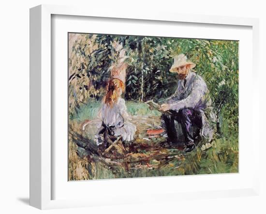 Julie and Eugene Manet, 1883-Morisot-Framed Giclee Print