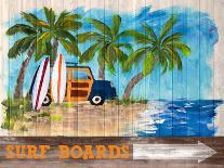 Day At The Beach Square-Julie DeRice-Art Print