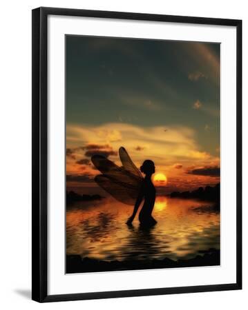 Fairy at Sunset' Art Print - Julie Fain | Art.com