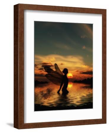 Fairy at Sunset' Art Print - Julie Fain | Art.com