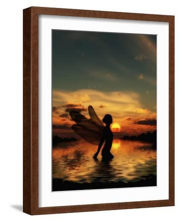 Fairy at Sunset' Art Print - Julie Fain | Art.com
