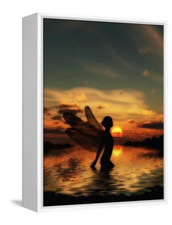 Fairy at Sunset Art Print - Julie Fain | Art.com