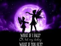 Fairy Sisters What If I Fall What If You Fly-Julie Fain-Art Print