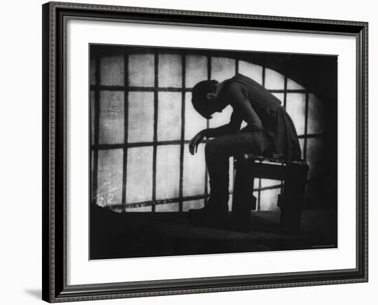 Julie Harris in Role of Joan of Arc in the Play The Lark-Gordon Parks-Framed Premium Photographic Print