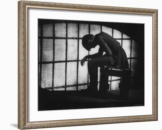 Julie Harris in Role of Joan of Arc in the Play The Lark-Gordon Parks-Framed Premium Photographic Print