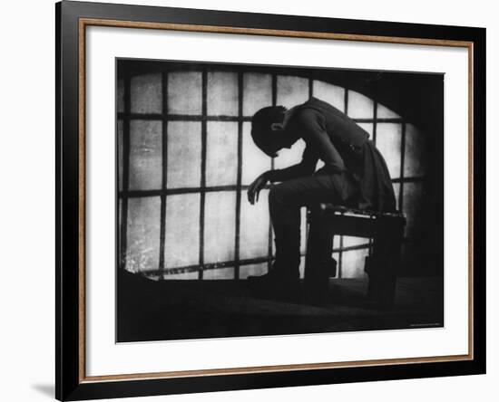 Julie Harris in Role of Joan of Arc in the Play The Lark-Gordon Parks-Framed Premium Photographic Print