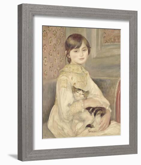 Julie Manet,1887-Pierre-Auguste Renoir-Framed Premium Giclee Print