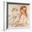 Julie Manet and Jeannie Gobillard at the Piano-Berthe Morisot-Framed Giclee Print