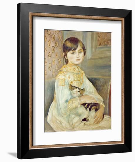 Julie Manet with Cat, 1887-Pierre-Auguste Renoir-Framed Giclee Print