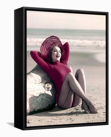 Julie Newmar-null-Framed Stretched Canvas