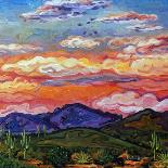 Southwest Sunset Over Desert Landscape-Julie Pace Hoff-Art Print