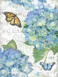 Geranium & Butterflies-Julie Paton-Framed Art Print