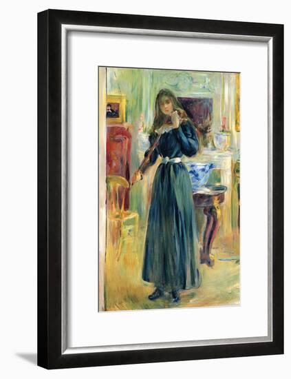 Julie Playing Violin-Berthe Morisot-Framed Art Print