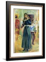 Julie Playing Violin-Berthe Morisot-Framed Art Print