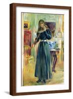 Julie Playing Violin-Berthe Morisot-Framed Art Print