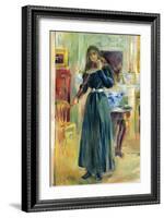 Julie Playing Violin-Berthe Morisot-Framed Art Print