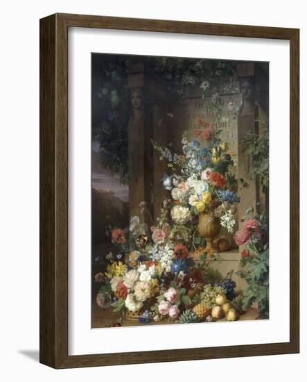 Julie's Tomb, c.1803-Jan Frans van Dael-Framed Giclee Print