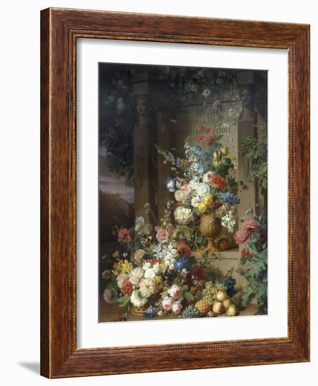 Julie's Tomb, c.1803-Jan Frans van Dael-Framed Giclee Print