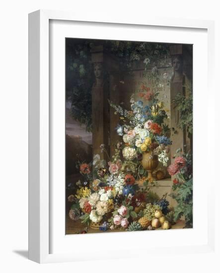 Julie's Tomb, c.1803-Jan Frans van Dael-Framed Giclee Print