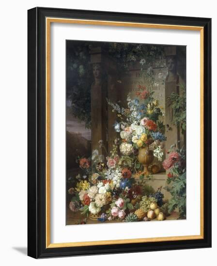 Julie's Tomb, c.1803-Jan Frans van Dael-Framed Giclee Print