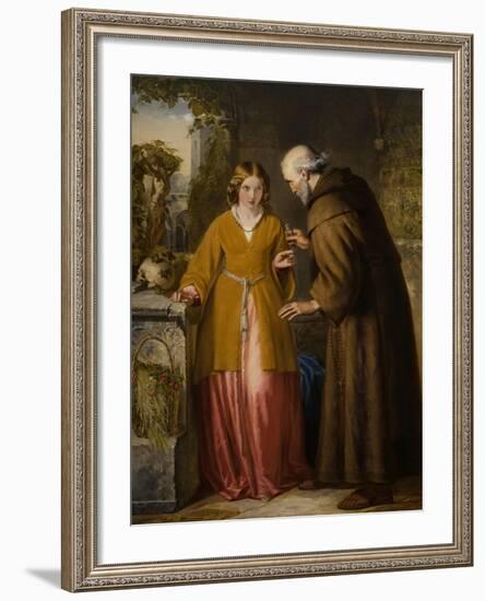 Juliet and the Friar 'Take Thou This Phial'-William James Grant-Framed Giclee Print