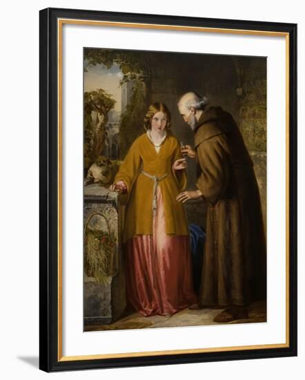 Juliet and the Friar 'Take Thou This Phial'-William James Grant-Framed Giclee Print