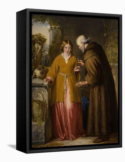 Juliet and the Friar 'Take Thou This Phial'-William James Grant-Framed Premier Image Canvas