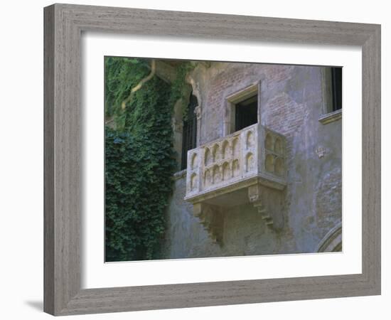 Juliet's Balcony, Verona, Unesco World Heritage Site, Veneto, Italy, Europe-Gavin Hellier-Framed Photographic Print