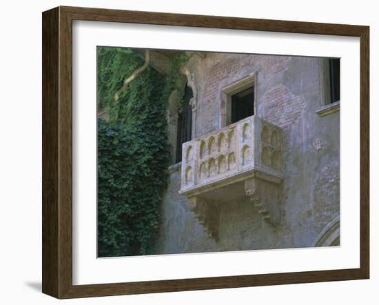 Juliet's Balcony, Verona, Unesco World Heritage Site, Veneto, Italy, Europe-Gavin Hellier-Framed Photographic Print
