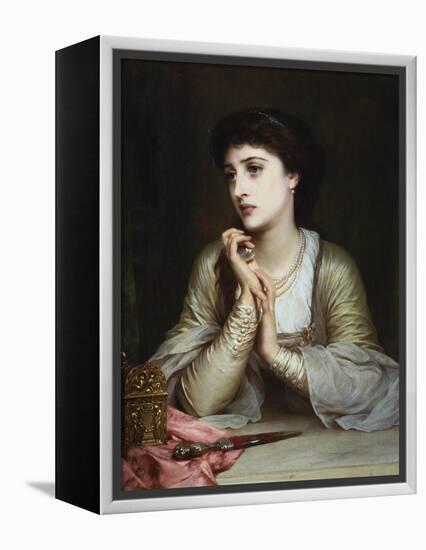 Juliet's Last Thoughts-Frank Bernard Dicksee-Framed Premier Image Canvas