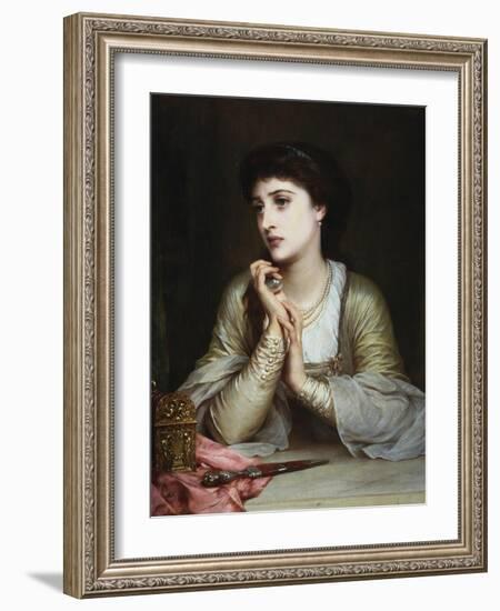 Juliet's Last Thoughts-Frank Bernard Dicksee-Framed Giclee Print