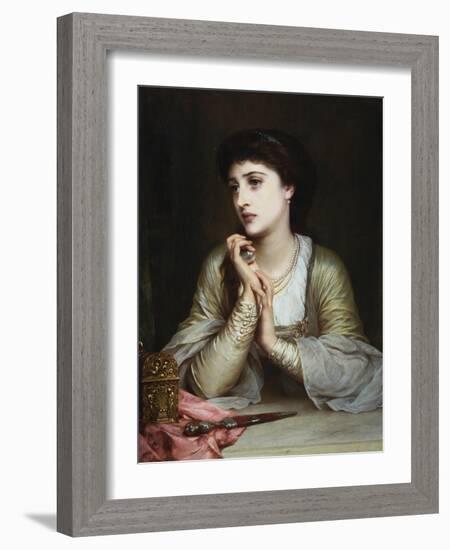 Juliet's Last Thoughts-Frank Bernard Dicksee-Framed Giclee Print