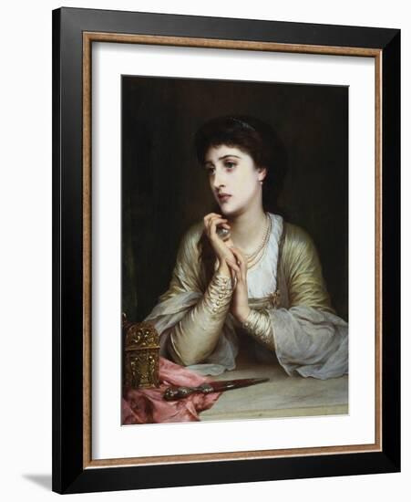 Juliet's Last Thoughts-Frank Bernard Dicksee-Framed Giclee Print