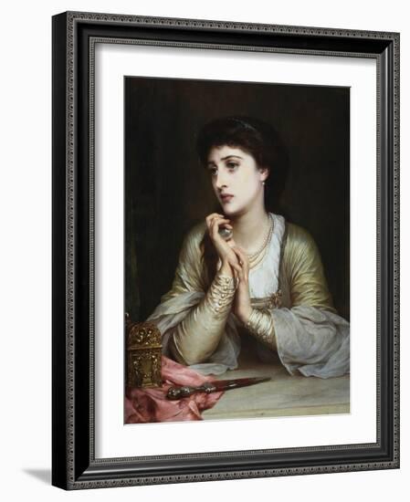 Juliet's Last Thoughts-Frank Bernard Dicksee-Framed Giclee Print