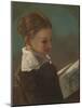 Juliette Courbet at the Age of Ten (Oil on Canvas)-Gustave Courbet-Mounted Giclee Print