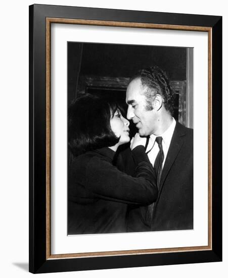 Juliette Gréco and Michel Piccoli in 1968-Marcel Begoin-Framed Photographic Print