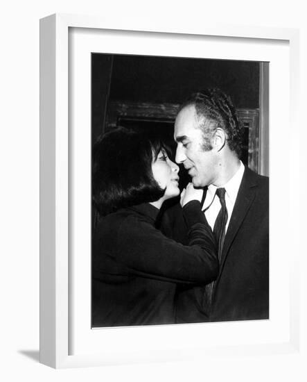 Juliette Gréco and Michel Piccoli in 1968-Marcel Begoin-Framed Photographic Print