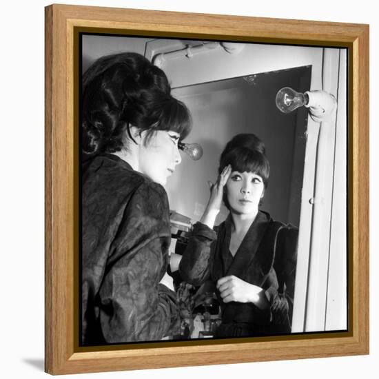 Juliette Greco Preparing to Go on Stage-Marcel Begoin-Framed Premier Image Canvas