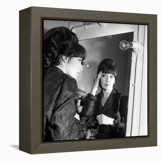 Juliette Greco Preparing to Go on Stage-Marcel Begoin-Framed Premier Image Canvas