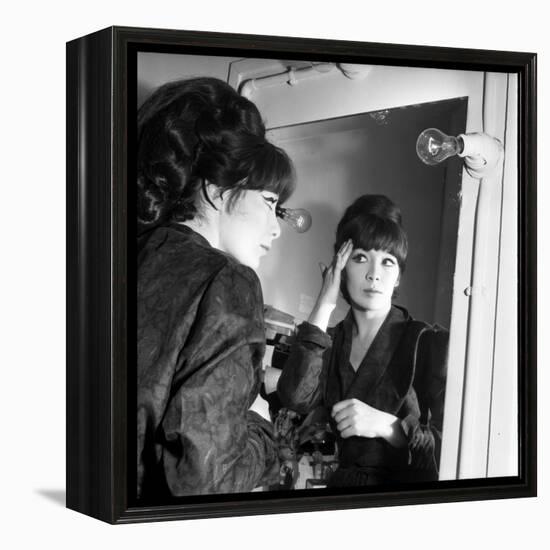 Juliette Greco Preparing to Go on Stage-Marcel Begoin-Framed Premier Image Canvas