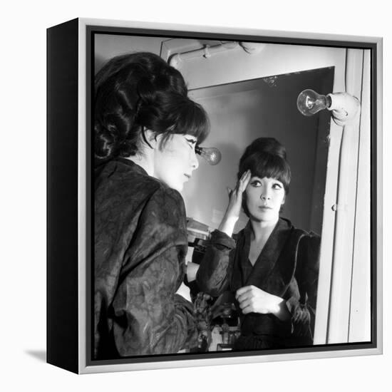 Juliette Greco Preparing to Go on Stage-Marcel Begoin-Framed Premier Image Canvas