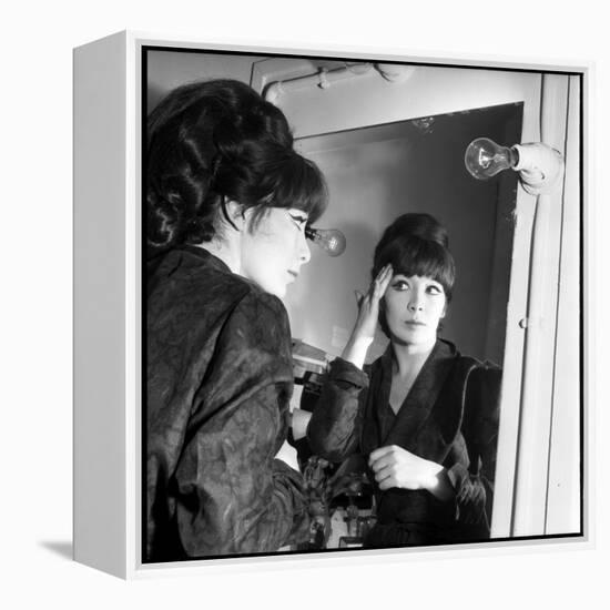 Juliette Greco Preparing to Go on Stage-Marcel Begoin-Framed Premier Image Canvas