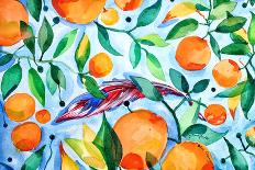 Orange Blue-Julija Belickienė-Giclee Print