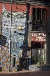 Container port at the harbour in Valparaiso, Chile, South America-Julio Etchart-Photographic Print