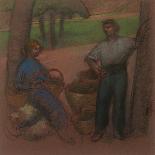 Peasant Gardening-Julio González-Giclee Print