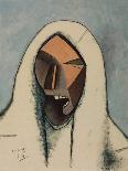 Screaming Head with a White Veil-Julio González-Giclee Print
